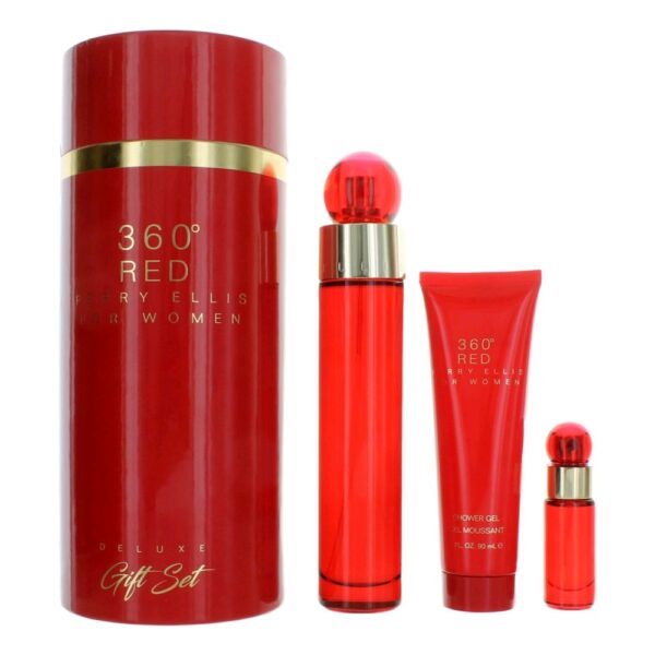 Perry Ellis 360 Red By Perry Ellis 3 Piece Set for Women