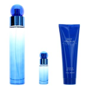 Perry Ellis 360 Very Blue By Perry Ellis 3 Piece Gift Set for Men