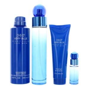 Perry Ellis 360 Very Blue By Perry Ellis 4 Piece Gift Set for Men