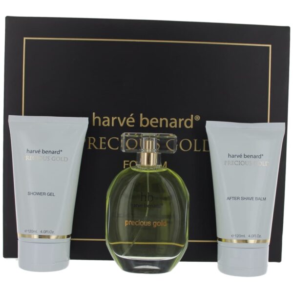 Precious Gold By Harve Bernard 3 Piece Gift Set for Men