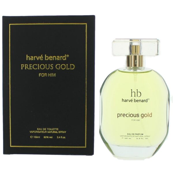 Precious Gold By Harve Bernard 3.4 oz EDT Spray for Men