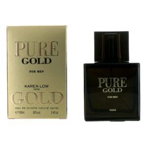 Pure Gold By Karen Low 3.4 oz EDT Spray for Men