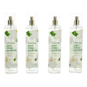 Pure White Gardenia by Bodycology 4 Pack 8 oz Fragrance Mist for Women