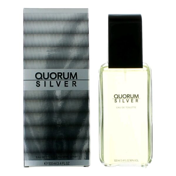 Quorum Silver By Puig 3.4 oz EDT Spray for men