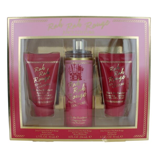 Rah Rah Rouge By Juicy Couture 3 Piece Gift Set for Women