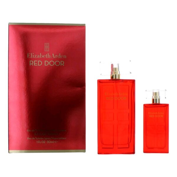 Red Door By Elizabeth Arden 2 Piece Gift Set women with Travel Spray