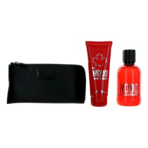 Red Wood by Dsquared2 3 Piece Gift Set for Women