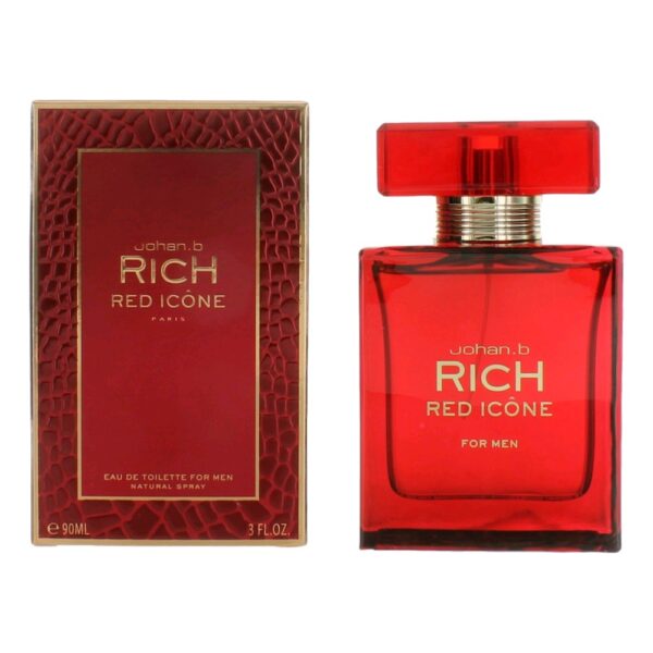 Rich Red Icone By Johan.b 3 oz EDT Spray for Men