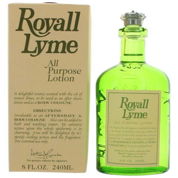 Royall Lyme By Royal Secret 8 oz All Purpose Lotion for Men