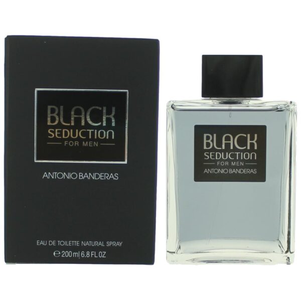 Seduction in Black By Antonio Banderas 6.8 oz EDT Spray for Men