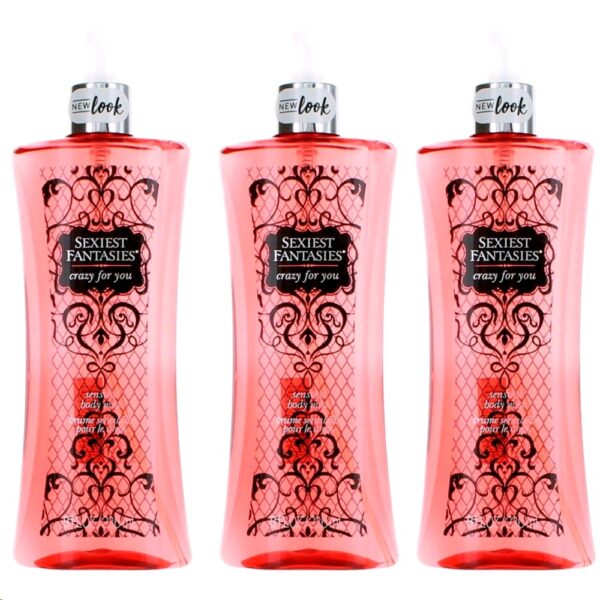 Sexiest Fantasies Crazy for You By Parfums De Coeur 3 Pack 8oz Body Mist women