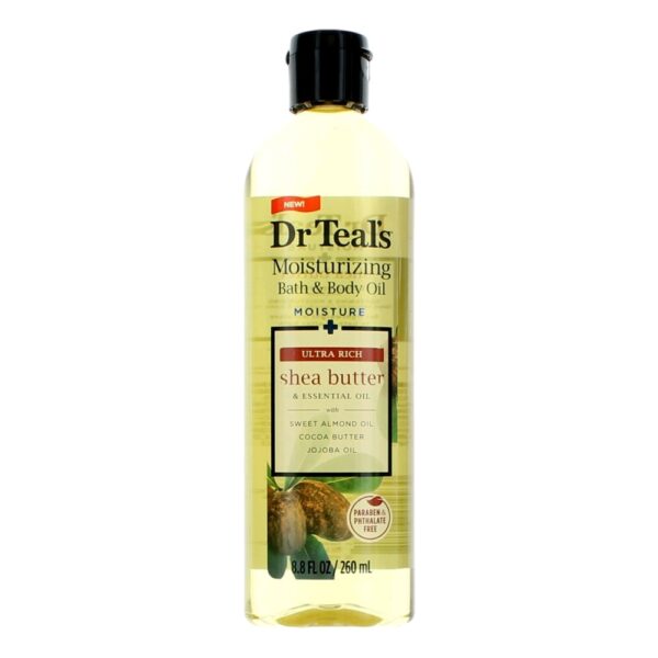 Shea Butter & Essential Oil By Dr. Teal's 8.8oz Moisturizing Bath & Body Oil