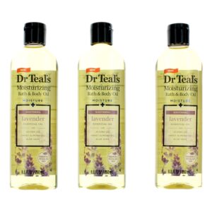 Soothing Lavender Essential Oil By Dr. Teal's 3 Pack 8.8oz Moisturizing Bath & Body Oil