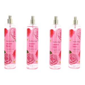 Sweet Love by Bodycology 4 Pack 8 oz Fragrance Mist for Women