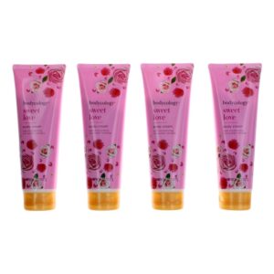 Sweet Love by Bodycology 4 Pack 8 oz Moisturizing Body Cream for Women