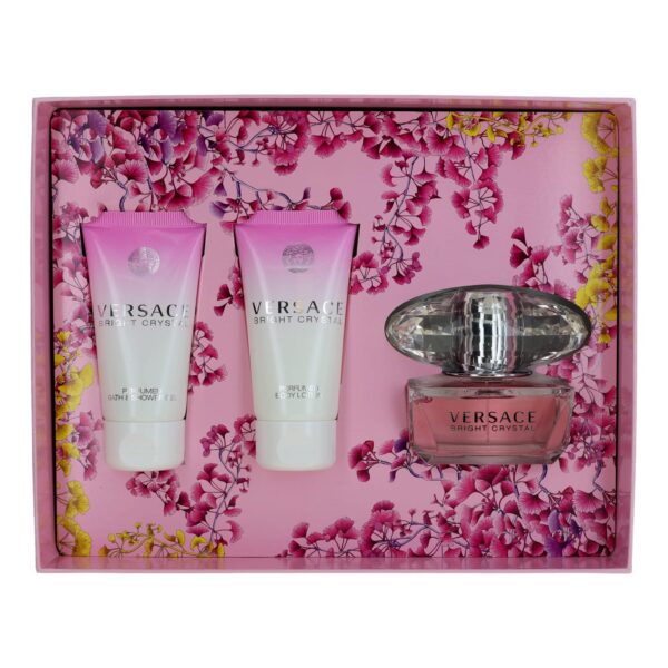 Versace Bright Crystal By Versace 3 Piece Gift Set for Women