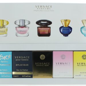 Versace by Versace 5 Piece Variety Mini Gift Set for Women New