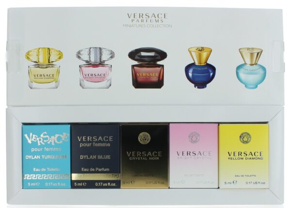 Versace By Van Cleef & Arpels 5 Piece Variety Mini Gift Set for Women New