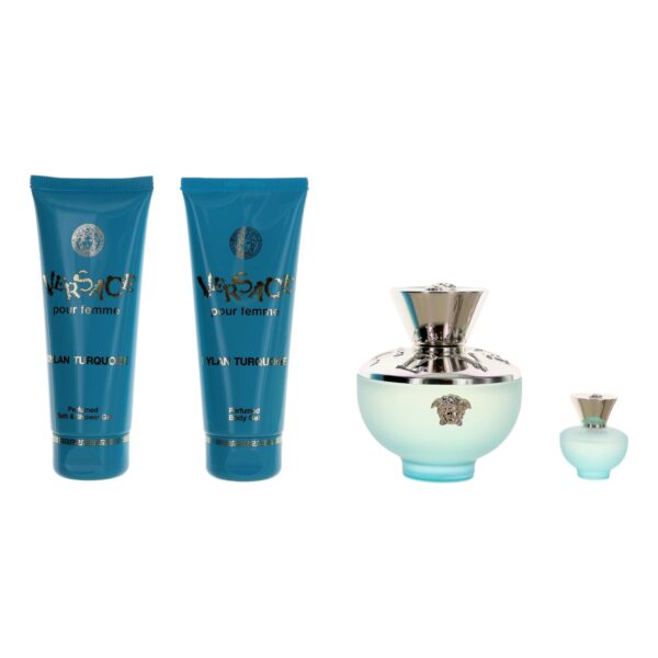 Versace Dylan Turquoise By Versace 4 Piece Gift Set for Women