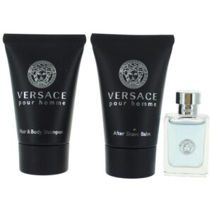 Versace Pour Homme By Versace 3 Piece Mini Gift Set for Men