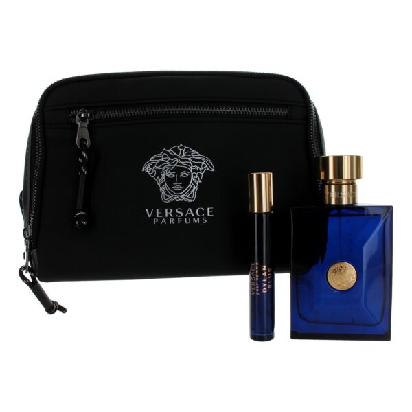 Versace Pour Homme Dylan Blue By Versace 3 Piece Gift Set for Men