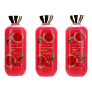 Watermelon Splash By Bodycology 3 Pack 16 oz 2 in 1 Body Wash & Bubble Bath for Women