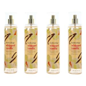 Whipped Vanilla by Bodycology 4 Pack of 8 oz Fragrance Mist for Women