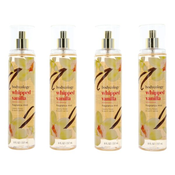 Whipped Vanilla By Bodycology 4 Pack of 8 oz Fragrance Mist for Women