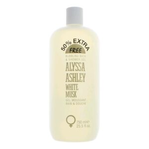 White Musk by Alyssa Ashley 25.5 oz Bubbling Bath & Shower Gel